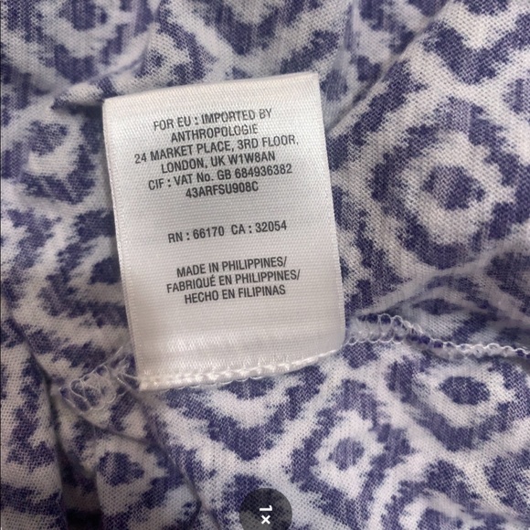 Anthropologie Meadow Rue Diamond Tiered Tank - Picture 8 of 8